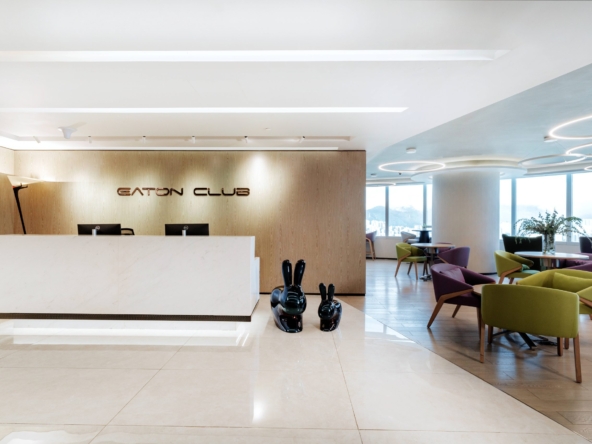 Eaton Club Langham Place Office Tower Reception 1