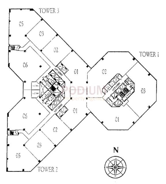 Enterprise Square Tower 1 - Enterprise Square Tower 1 Floor Plan.JPG